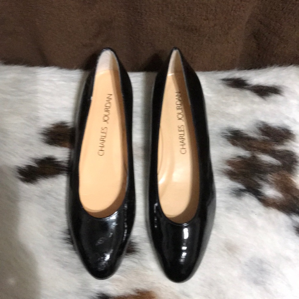 Size 6 Patton Leather Low Heel Charles Jourdan-New